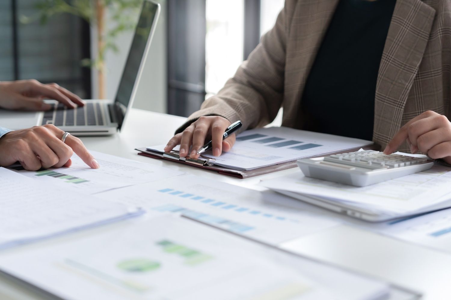 Bookkeepers working - bookkeeping for construction companies